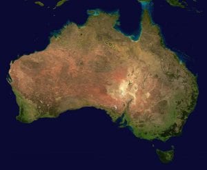 אוסטרליה מפה Australia Map